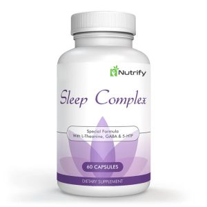 SLEEP COMPLEX | NATURAL SLEEP AID FOR RELAXATION & RESTFUL SLEEP | MELATONIN, L-THEANINE, GABA, 5-HTP | ENERGIZED MORNINGS | 60 CAPSULES